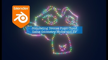 LIVENODING Simulating Drones Point Cloud Using Geometry Nodes and SV