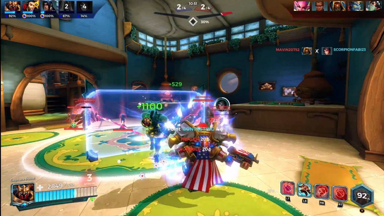 Paladins XBOX ONE - Ranked Khan Gameplay 74 On Brightmarsh Season 4