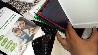 video unboxing paket mainan papan lcd writing