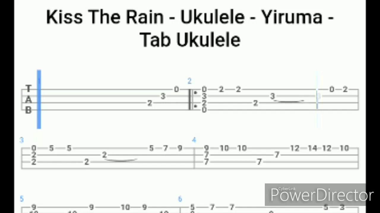 Kiss The Rain- Ukulele - Yiruma - Ukulele Tab - Youtube