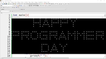 Print Happy Programmer Day using Nested Loops in C - Practical Demo