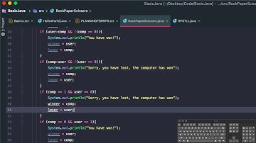 Code Project 1.3 - Rock Paper Scissors with Java