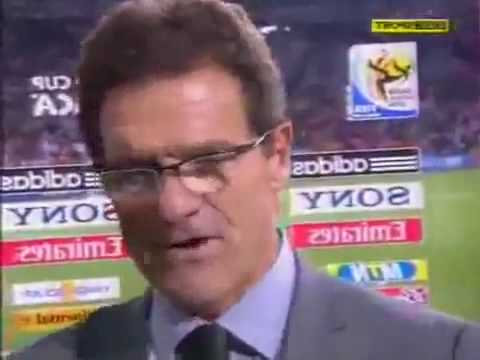 England Vs Slovenia (1-0) Fabio Capello Interview 23.06.10