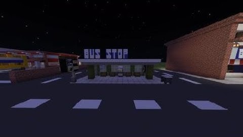 Minecraft Bus Stop