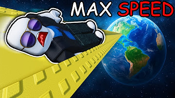 reaching MAX SPEED in Roblox climb and roll...