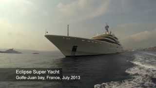 Eclipse Yacht Tour in Golfe-Juan Bay. July 2013