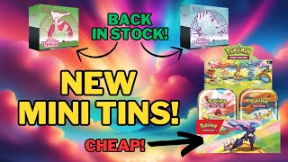 NEW Pokémon Vibrant Paldea Mini Tins for CHEAP! + Temporal Forces PC Exclusive ETBs BACK IN STOCK!