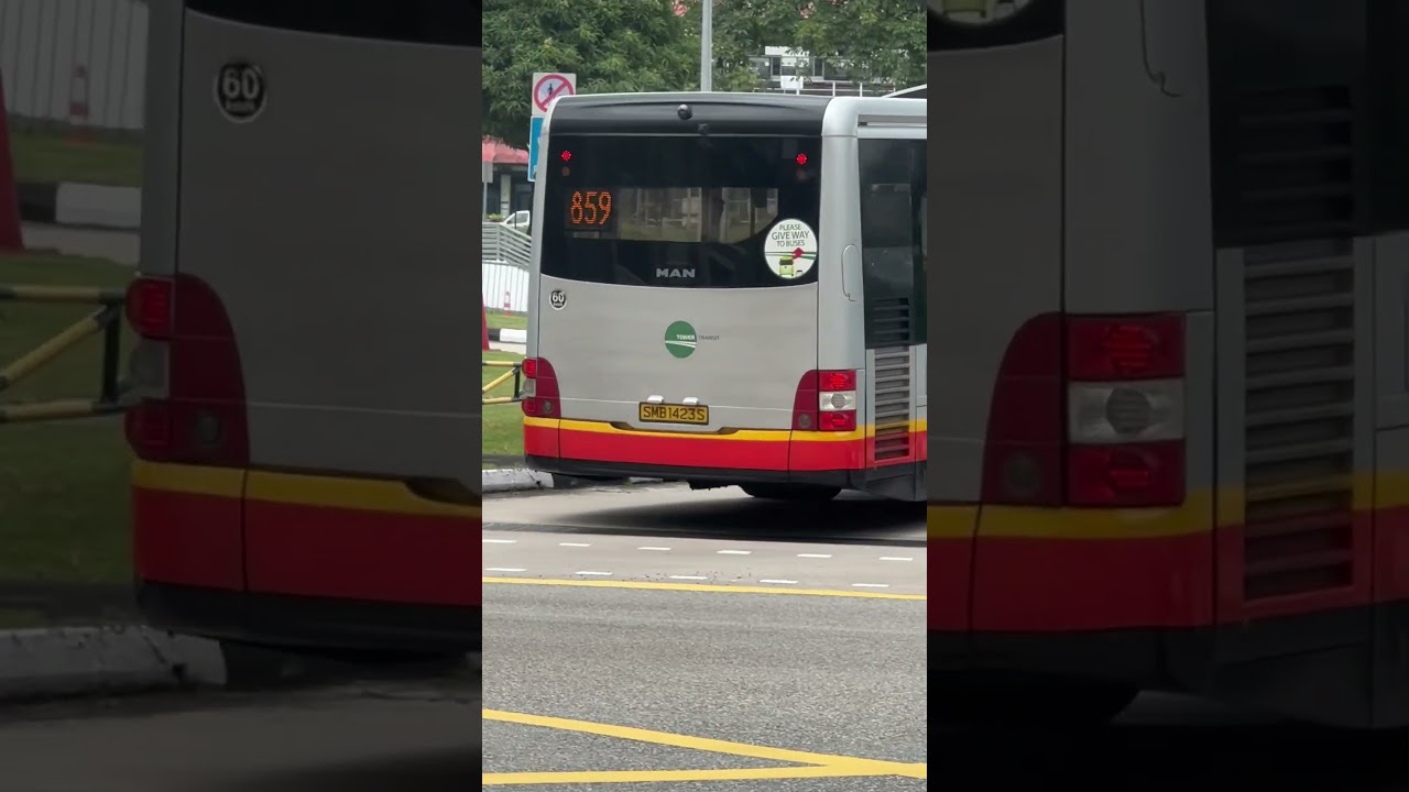 MAN A22 (NL323F) (Euro V) SMB1423S Tower Transit Bus service 859 to Sembawang Interchange