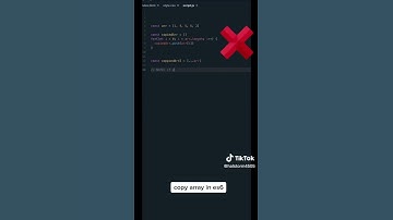 copy array in js #javascript #learnwithme #learnonyoutube #frontend #es6 #array