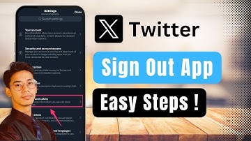 How To Sign Out Of Twitter App || Log Out Twitter (X) !