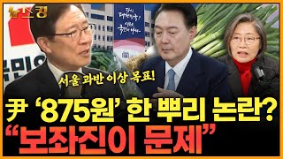 [뉴스킹] “尹 대파 875원 논란? 보좌진이 문제다”…