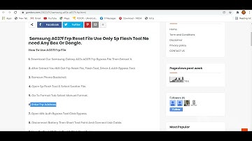 SAMSUNG A037F FRP BYPASS ALL VERSION UNLOCK FRP FILE