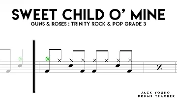 Sweet Child O Mine   Trinity Rock & Pop Drums Grade 3