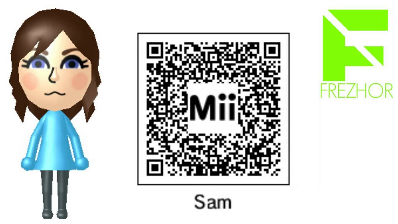 Mii Maker - Sam (NintendoFanGirl) Free giveaway QR Code Nintendo 3DS/WiiU/N...