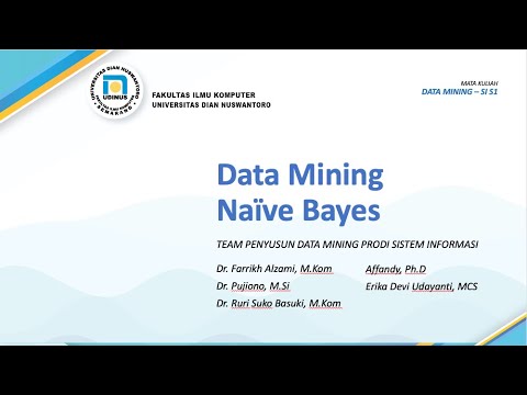 Data Mining: Teori umum Klasifikasi menggunakan Naive Bayes