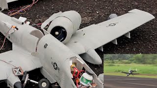 Scratchbuild Rc A-10 Warthog Crashed On Take Off