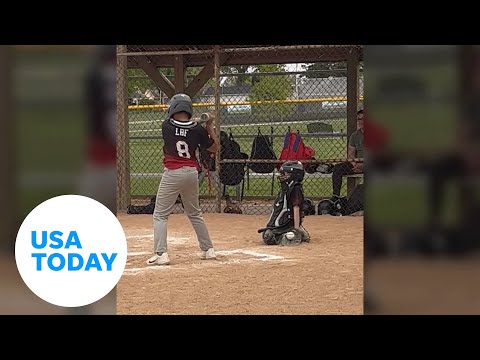 Young baseball catcher is not very enthusiastic about catching | USA TODAY