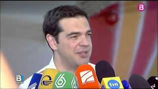 El primer ministre grec Alexis Tsipras i el ministre de de finances Yanis Varoufakis ja ...