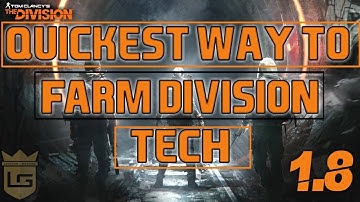 The Division - SPEED FARMING Division Tech Ready For Update 1.8