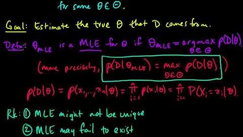 (ML 4.1) Maximum Likelihood Estimation (MLE) (part 1)-aHwsEXCk4HA.mp4