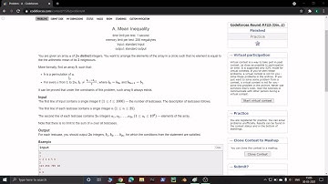 A. Mean Inequality - Codeforces Round #723 (Div. 2)