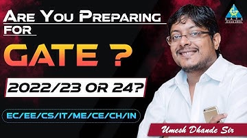 Are you preparing for GATE 2022/23/24 ? EC/EE/CS/IT/ME/CE/CH/IN