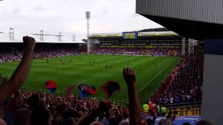 Palace  1 v 2 arsenal ,  holmesdale singing to the silent arsenal fans