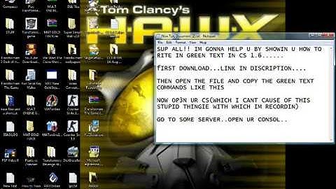 Cs1.6 colors text.wmv