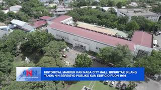 Historical marker kan City Hall, ibinugtak bilang tanda nin serbisyo publiko kan edificio puon 1959