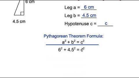 Using the Pythagorean Theorem to Find a Missing Side of a Right Triangle (Video 3)