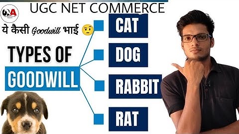 Types of GOODWILL // Dog , cat ,Rat, Rabbit // NTA UGC NET Commerce ... #NETCOMMERCE,