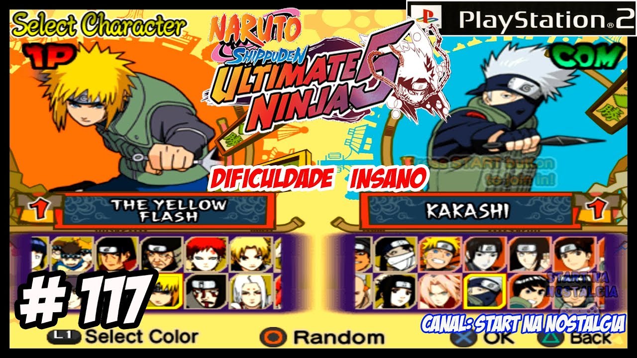 como liberar todos os personagens naruto ultimate ninja 5 ps2
