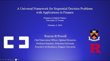 Sequential Decision Analytics in Finance
