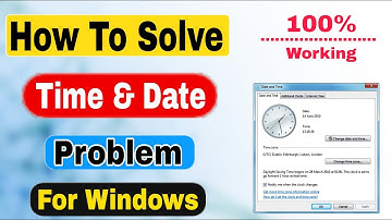 How To Solve Time And Date Problem In Windows || How to fix time and date on computer/Laptop