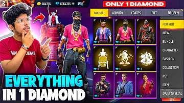 Free Fire I Got Everything In 1 Diamond💎 New Emotes,Elitepass And Bundles😍 -Garena Free Fire