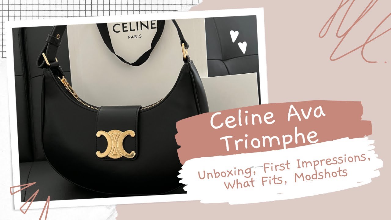 きらめく♪◇AVA TRIOMPHE ソフト バッグ◇CELINE CELINE AVA TRIOMPHE SOFT BAG SMOOTH CALFSKIN | UNBOXING