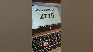 Keyboard shortcut for Cross symbol in MS Word