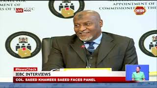 Interviews For IEBC Commissioners: Col. Saeed Khamees Saeed faces the panel