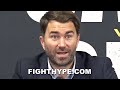 EDDIE HEARN POST-FIGHT AFTER CANELO DOMINATED SMITH; ANSWERS ALL ON SPENCE, SAUNDERS, GGG 3, & MORE