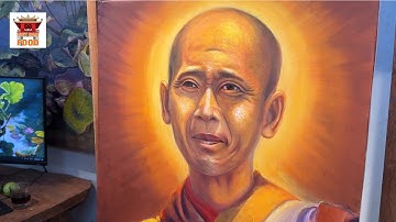 TRANH VẼ SƠN DẦU THẦY MINH TUỆ ĐẸP NHẤT VIỆT NAM | TRANH SEN ĐẶC SẮC CỦA HỌA SĨ LÊ VĂN MINH