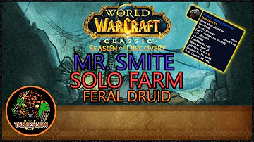 Smite's Mighty Hammer SOLO FARM | Feral Druid | Season of Discovery