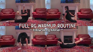 Full Rhythmic Gymnastics Warmup - Follow-Along Tutorial Sophie Crane