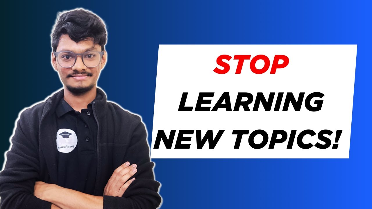 When to STOP Learning New Topics for GATE 2026 || PrepFusion
