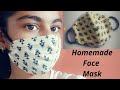 face mask at home without elastic\diy face mask with cotton cloth