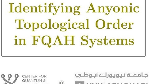 "Identifying Anyonic Topological Order in FQAH Systems", talk by Urs Schreiber for QMATH16 (2025)
