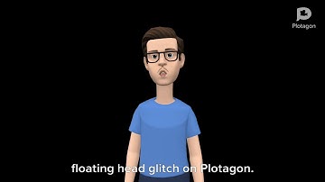 How to do the floating head glitch on Plotagon