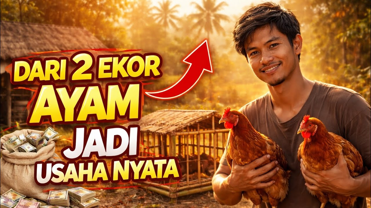 Dari 2 Ekor Ayam Jadi Usaha Nyata! Kisah Sukses Ternak Modal Kecil Untung Besar 🐔💰