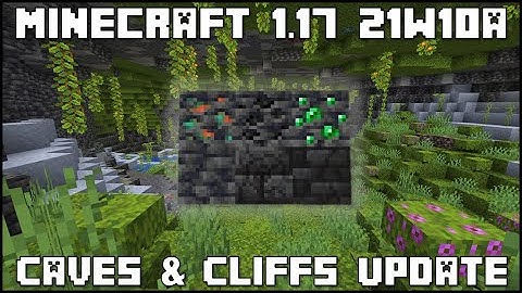 Minecraft 1.17 - Snapshot 21w10a - Lush Caves & Texture Tweaks!