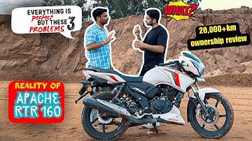 TVS Apache RTR 160 2V Ownership REVIEW after 20000+km | All Details 👌
