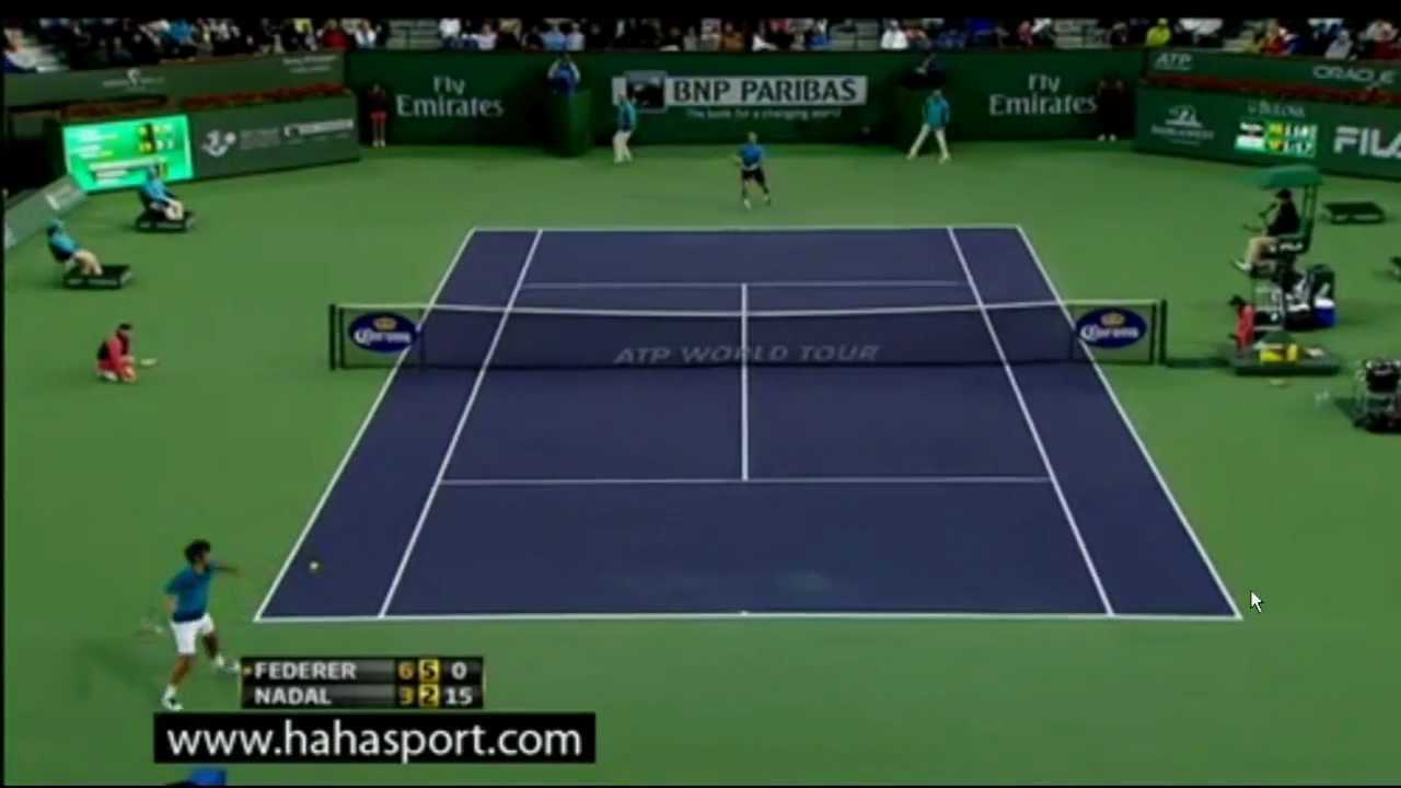 Roger Federer Vs Rafael Nadal Semi-Final 2012 BNP Paribas Indian Wells Highlights